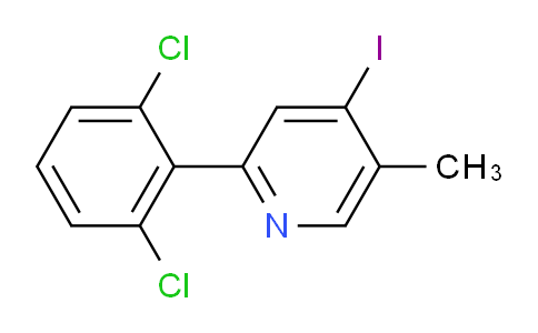 2-(2,6-Dichlorophenyl)-4-iodo-5-methylpyridine