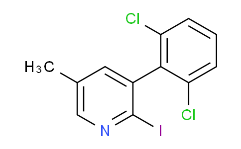 3-(2,6-Dichlorophenyl)-2-iodo-5-methylpyridine