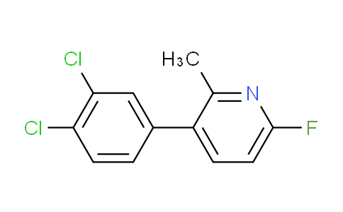 3-(3,4-Dichlorophenyl)-6-fluoro-2-methylpyridine