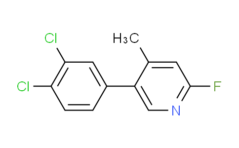 5-(3,4-Dichlorophenyl)-2-fluoro-4-methylpyridine