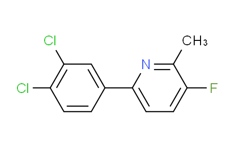 6-(3,4-Dichlorophenyl)-3-fluoro-2-methylpyridine