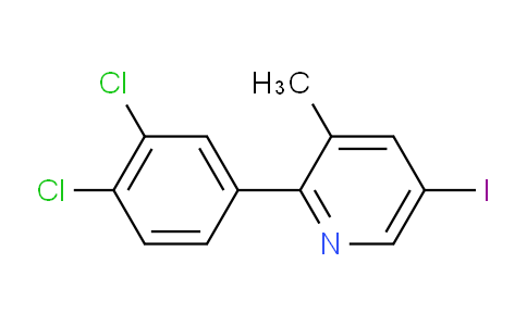 2-(3,4-Dichlorophenyl)-5-iodo-3-methylpyridine