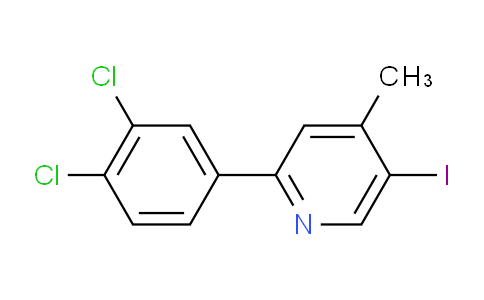 2-(3,4-Dichlorophenyl)-5-iodo-4-methylpyridine