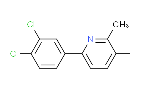 6-(3,4-Dichlorophenyl)-3-iodo-2-methylpyridine