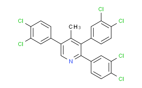 4-Methyl-2,3,5-tris(3,4-dichlorophenyl)pyridine