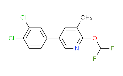 AM31624 | 1361824-35-2 | 5-(3,4-Dichlorophenyl)-2-(difluoromethoxy)-3-methylpyridine