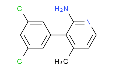 2-Amino-3-(3,5-dichlorophenyl)-4-methylpyridine