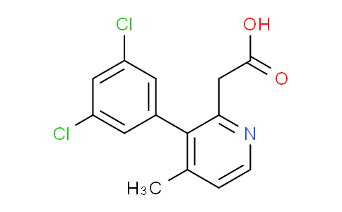 3-(3,5-Dichlorophenyl)-4-methylpyridine-2-acetic acid