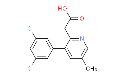 3-(3,5-Dichlorophenyl)-5-methylpyridine-2-acetic acid