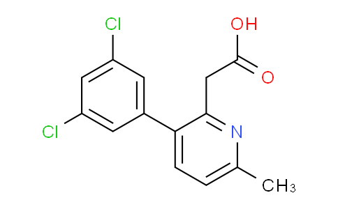 3-(3,5-Dichlorophenyl)-6-methylpyridine-2-acetic acid
