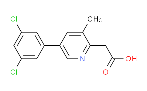 5-(3,5-Dichlorophenyl)-3-methylpyridine-2-acetic acid