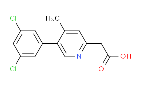 5-(3,5-Dichlorophenyl)-4-methylpyridine-2-acetic acid