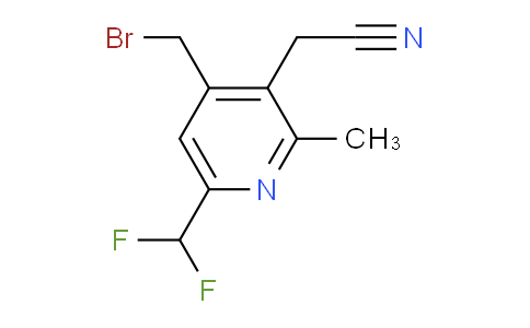 4-(Bromomethyl)-6-(difluoromethyl)-2-methylpyridine-3-acetonitrile
