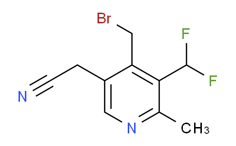 4-(Bromomethyl)-3-(difluoromethyl)-2-methylpyridine-5-acetonitrile