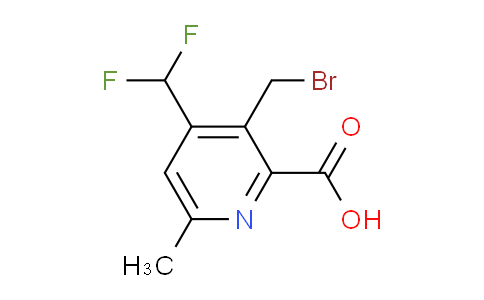 3-(Bromomethyl)-4-(difluoromethyl)-6-methylpyridine-2-carboxylic acid