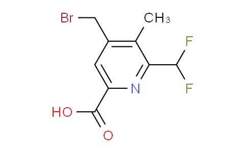 4-(Bromomethyl)-2-(difluoromethyl)-3-methylpyridine-6-carboxylic acid
