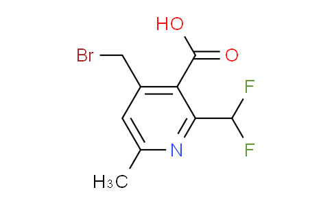 4-(Bromomethyl)-2-(difluoromethyl)-6-methylpyridine-3-carboxylic acid