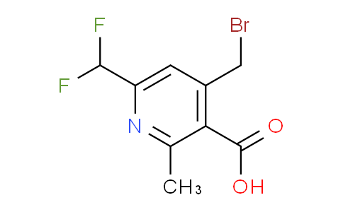 4-(Bromomethyl)-6-(difluoromethyl)-2-methylpyridine-3-carboxylic acid