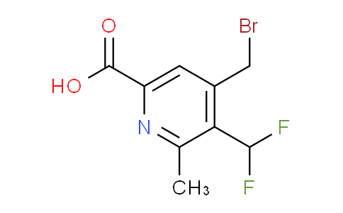 4-(Bromomethyl)-3-(difluoromethyl)-2-methylpyridine-6-carboxylic acid