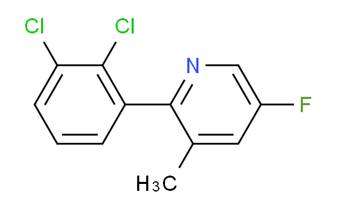2-(2,3-Dichlorophenyl)-5-fluoro-3-methylpyridine