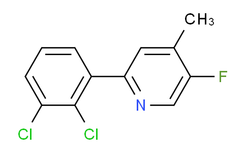 2-(2,3-Dichlorophenyl)-5-fluoro-4-methylpyridine