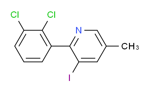 2-(2,3-Dichlorophenyl)-3-iodo-5-methylpyridine
