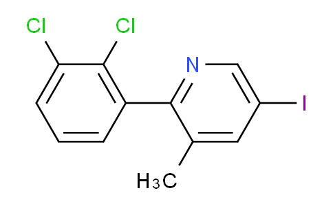 2-(2,3-Dichlorophenyl)-5-iodo-3-methylpyridine