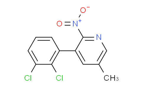 AM31998 | 1361763-57-6 | 3-(2,3-Dichlorophenyl)-5-methyl-2-nitropyridine