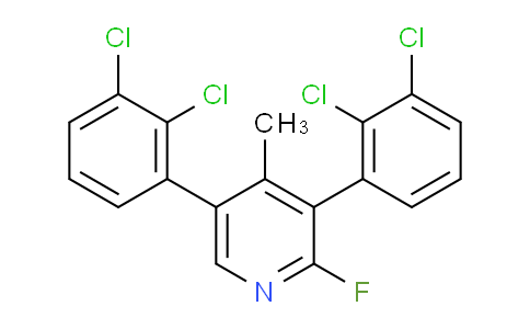 3,5-Bis(2,3-dichlorophenyl)-2-fluoro-4-methylpyridine