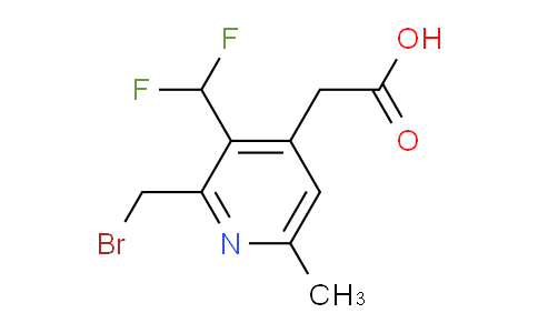 2-(Bromomethyl)-3-(difluoromethyl)-6-methylpyridine-4-acetic acid