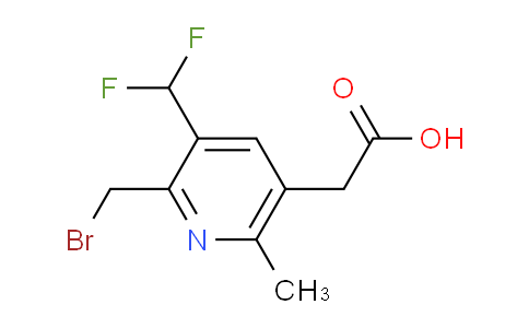 2-(Bromomethyl)-3-(difluoromethyl)-6-methylpyridine-5-acetic acid