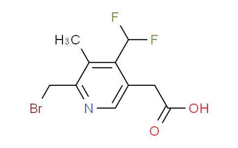 2-(Bromomethyl)-4-(difluoromethyl)-3-methylpyridine-5-acetic acid
