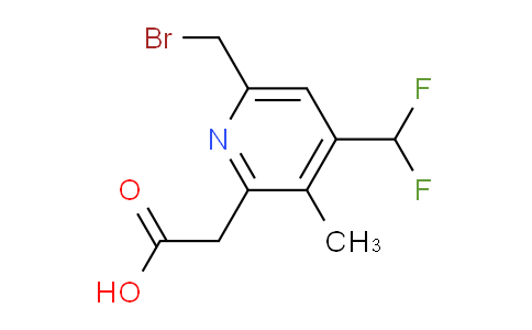 6-(Bromomethyl)-4-(difluoromethyl)-3-methylpyridine-2-acetic acid