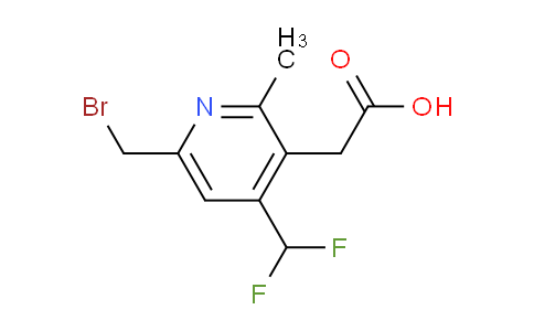 6-(Bromomethyl)-4-(difluoromethyl)-2-methylpyridine-3-acetic acid