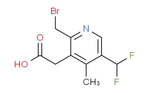 2-(Bromomethyl)-5-(difluoromethyl)-4-methylpyridine-3-acetic acid