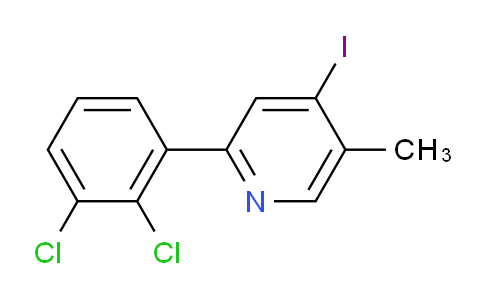 2-(2,3-Dichlorophenyl)-4-iodo-5-methylpyridine