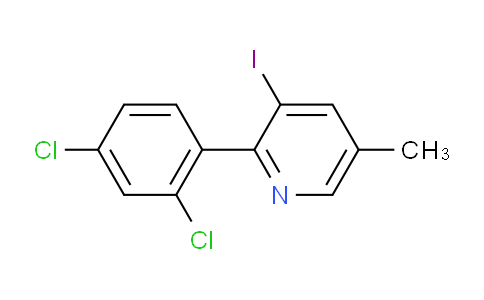 2-(2,4-Dichlorophenyl)-3-iodo-5-methylpyridine
