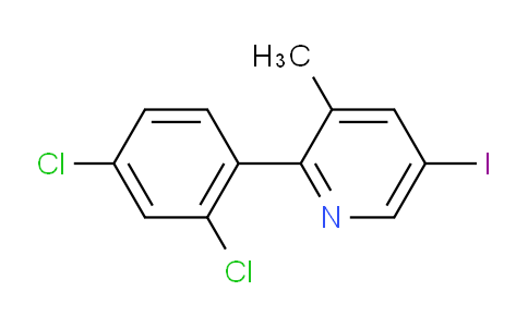 2-(2,4-Dichlorophenyl)-5-iodo-3-methylpyridine