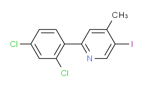 2-(2,4-Dichlorophenyl)-5-iodo-4-methylpyridine