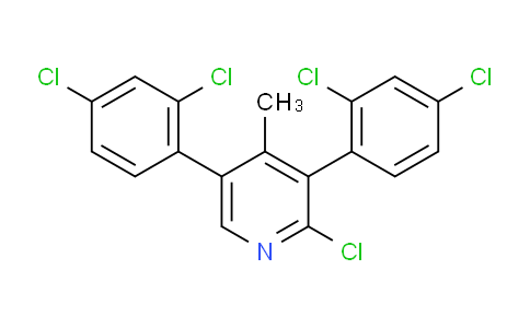 3,5-Bis(2,4-dichlorophenyl)-2-chloro-4-methylpyridine