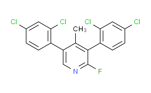 3,5-Bis(2,4-dichlorophenyl)-2-fluoro-4-methylpyridine