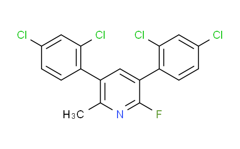 3,5-Bis(2,4-dichlorophenyl)-2-fluoro-6-methylpyridine
