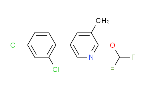 5-(2,4-Dichlorophenyl)-2-(difluoromethoxy)-3-methylpyridine