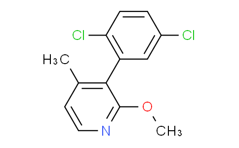3-(2,5-Dichlorophenyl)-2-methoxy-4-methylpyridine