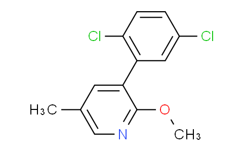 3-(2,5-Dichlorophenyl)-2-methoxy-5-methylpyridine