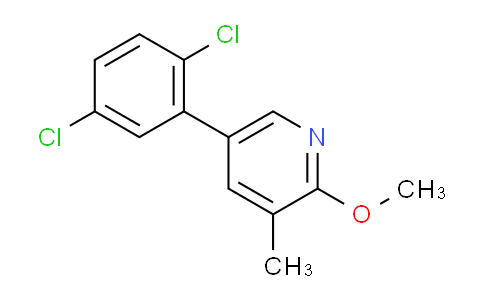 5-(2,5-Dichlorophenyl)-2-methoxy-3-methylpyridine