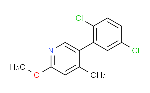 5-(2,5-Dichlorophenyl)-2-methoxy-4-methylpyridine