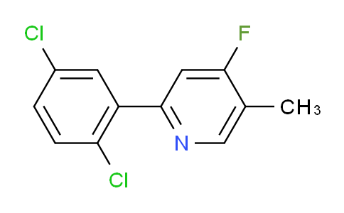 2-(2,5-Dichlorophenyl)-4-fluoro-5-methylpyridine