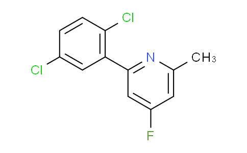 2-(2,5-Dichlorophenyl)-4-fluoro-6-methylpyridine