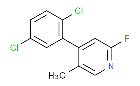 AM32456 | 1361835-73-5 | 4-(2,5-Dichlorophenyl)-2-fluoro-5-methylpyridine